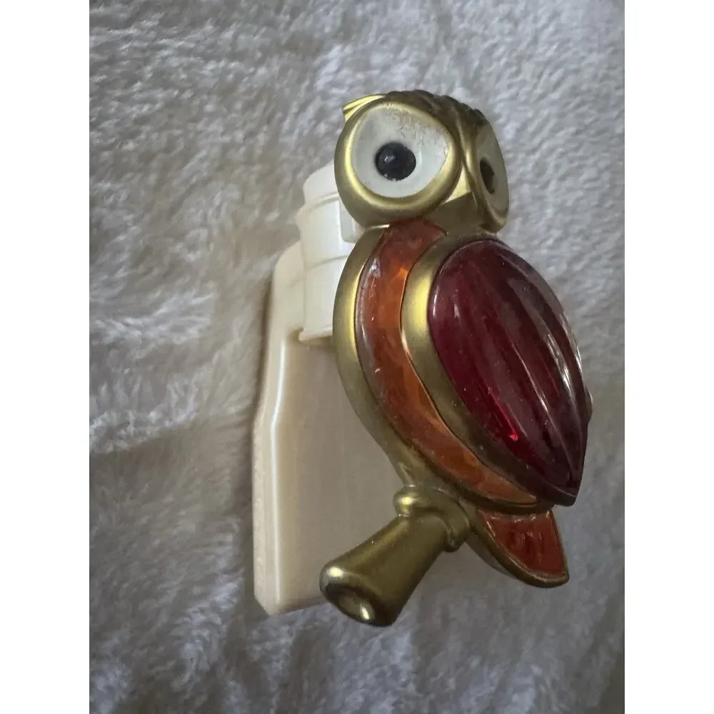 Bath And Body Works Owl Wallflower Jewel Belly Plug In Warmer Retired